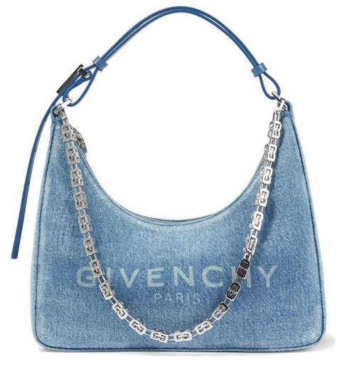 givenchy denim chain shoulder bags|givenchy denim shopping bags.